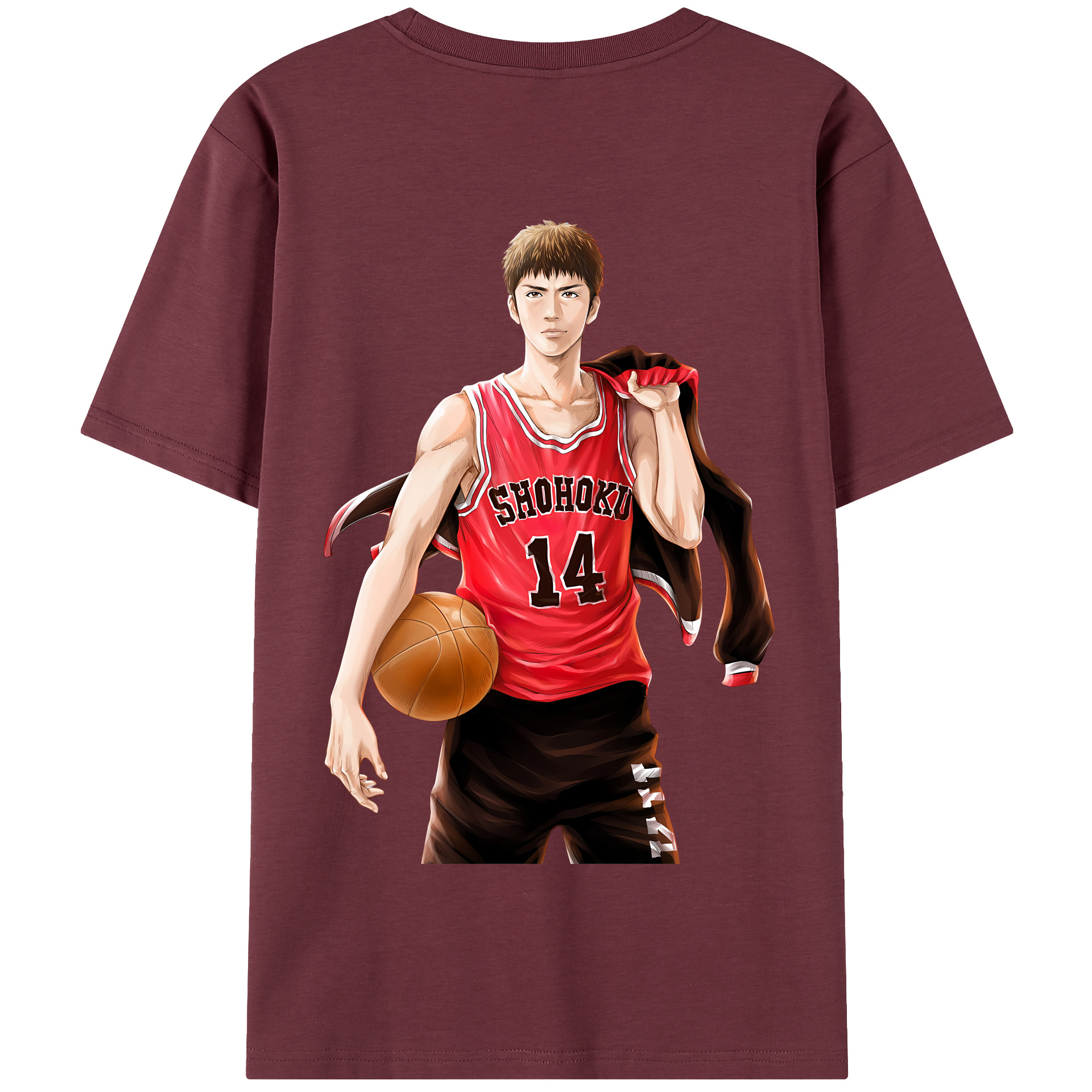 SLAM DUNK／スラムダンク 綿100％半袖Tシャツ（背面プリント）